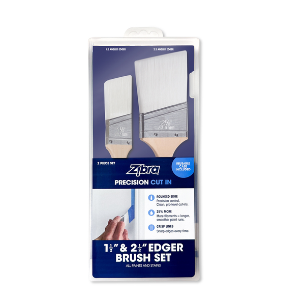 Edger Paintbrush Set | Best Brushes for Cutting In | Zibra