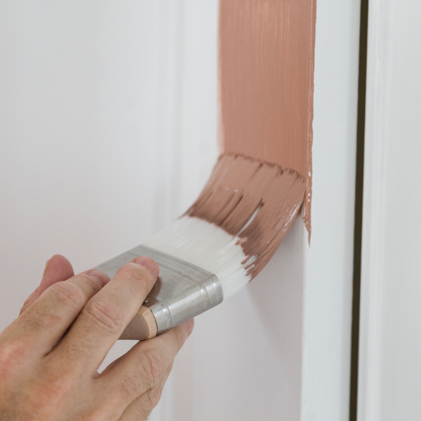 chiseled wedge painting on wall