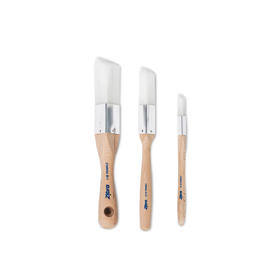 Trifecta - Triangle Paintbrush 3 piece set