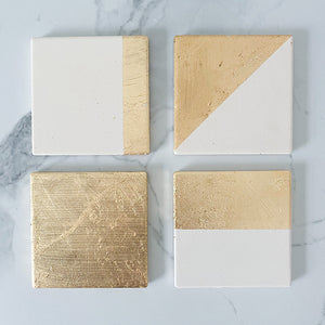 Gold Leaf Coasters