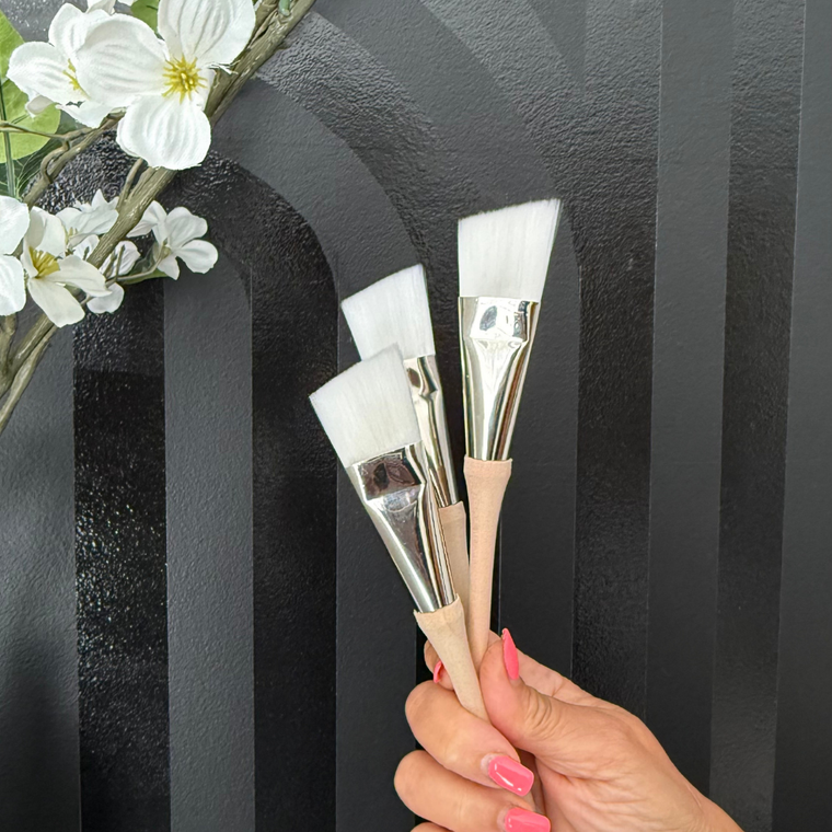 Set of 3- 1" Angled Brushes