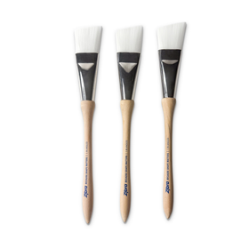 Set of 3- 1" Angled Brushes