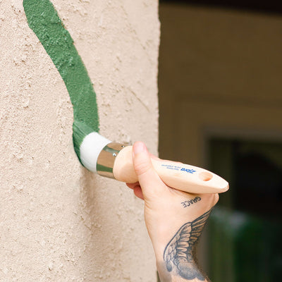 Oval and Wax Paintbrush