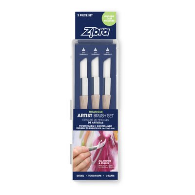 Artist Brush Set of 3 - 1/4" Triangle Brushes