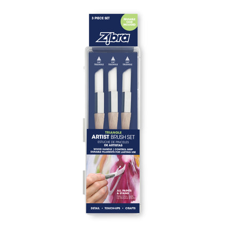 Artist Brush Set of 3 - 1/4
