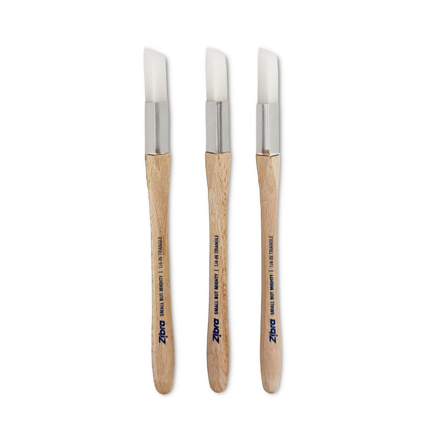 Artist Brush Set of 3 - 1/4" Triangle Brushes