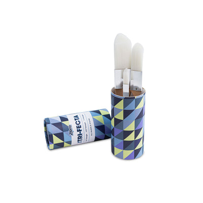 Trifecta - Triangle Paintbrush 3 piece set