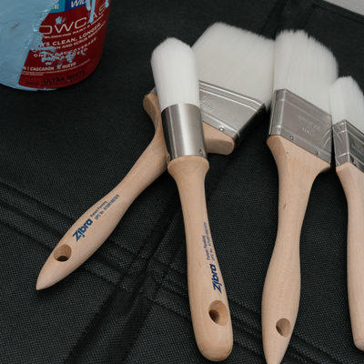 four paint brushes