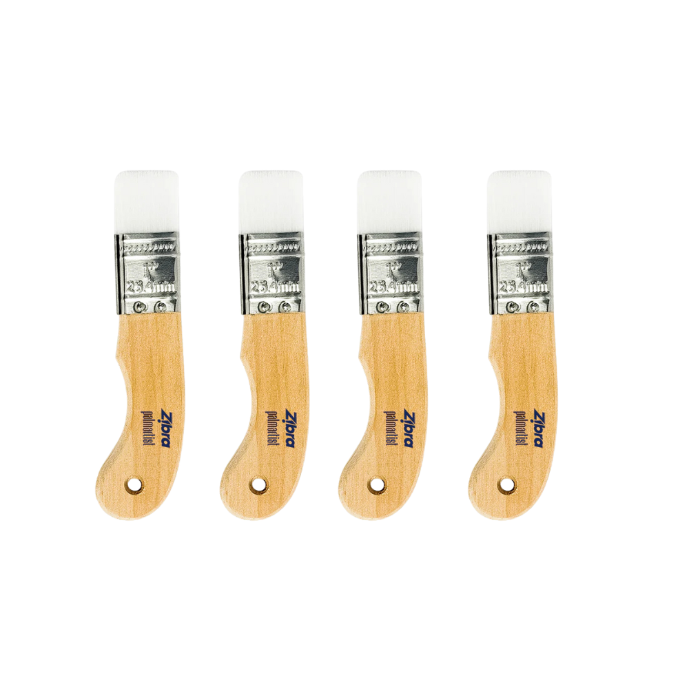 Palm Artist - 1” Flat Paintbrush - Bundle of 4