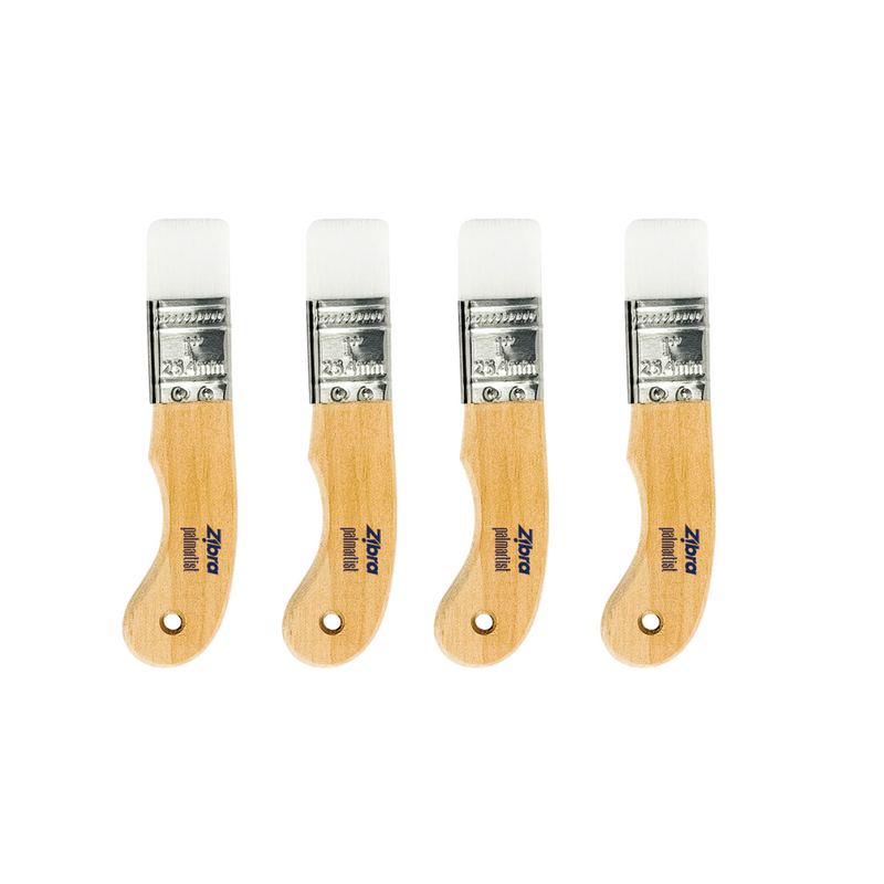 Palm Artist - 1” Flat Paintbrush - Bundle of 4