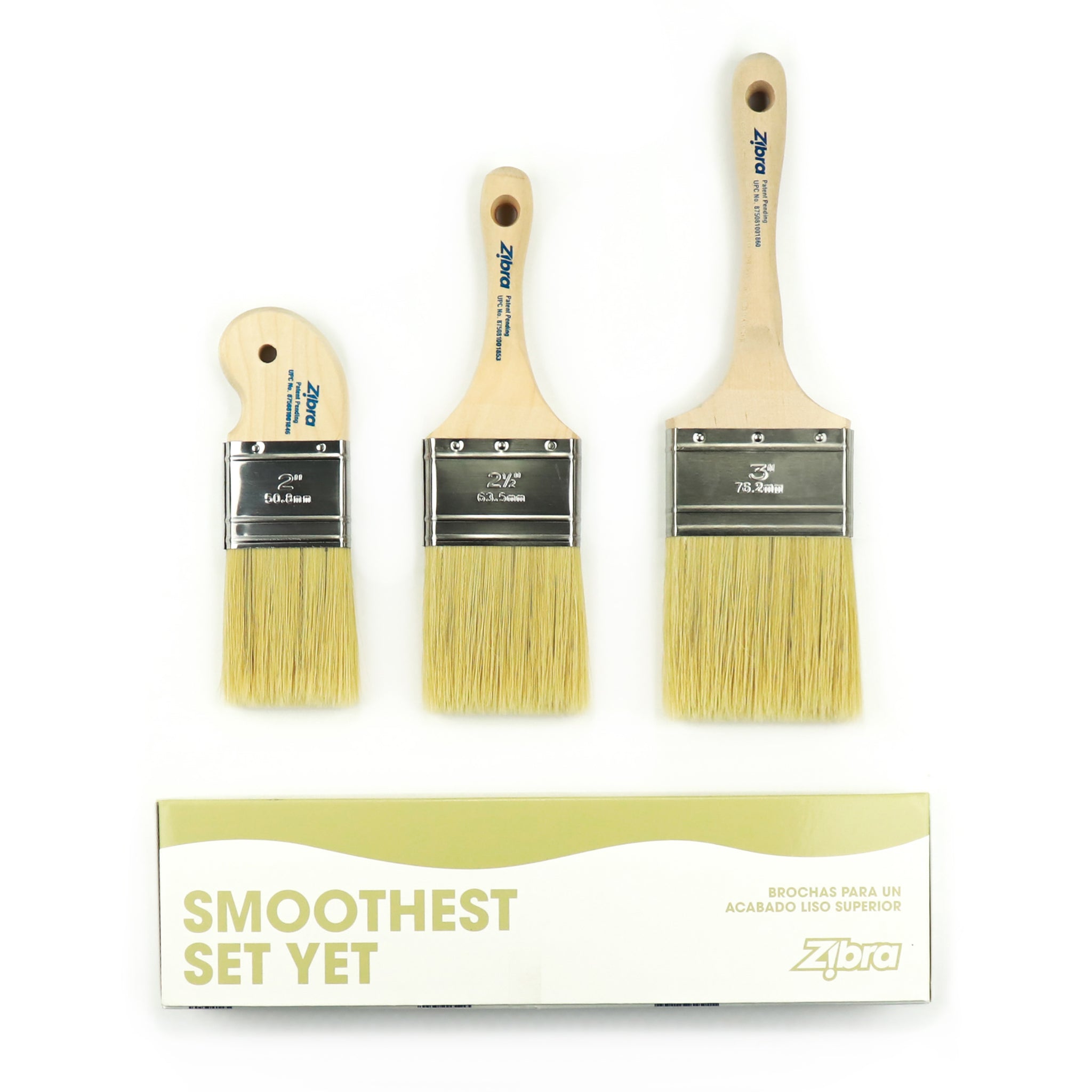 Top Coat Paintbrush Kit - 3 Piece