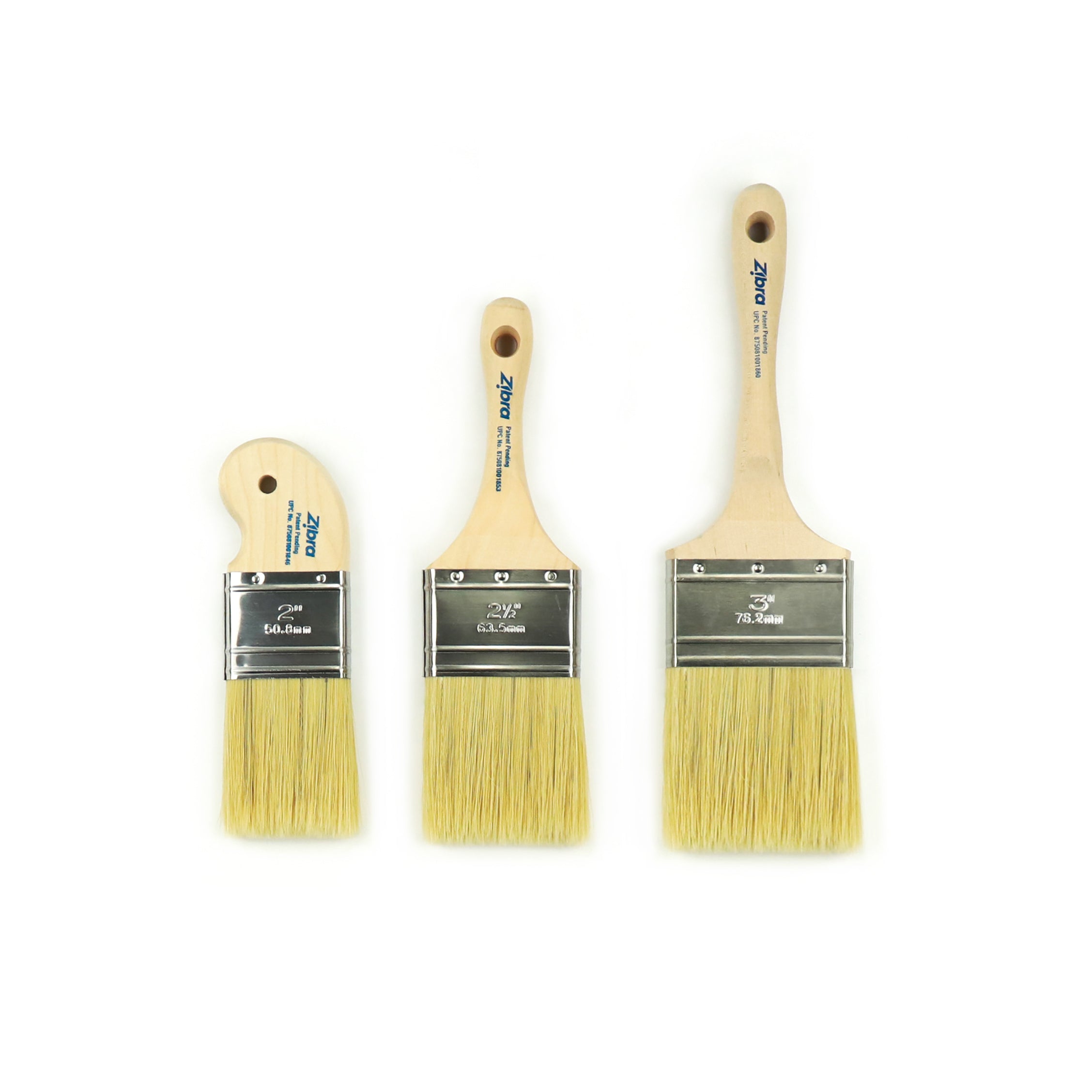 Top Coat Paintbrush Set | Trim & Flat Surfaces | Zibra