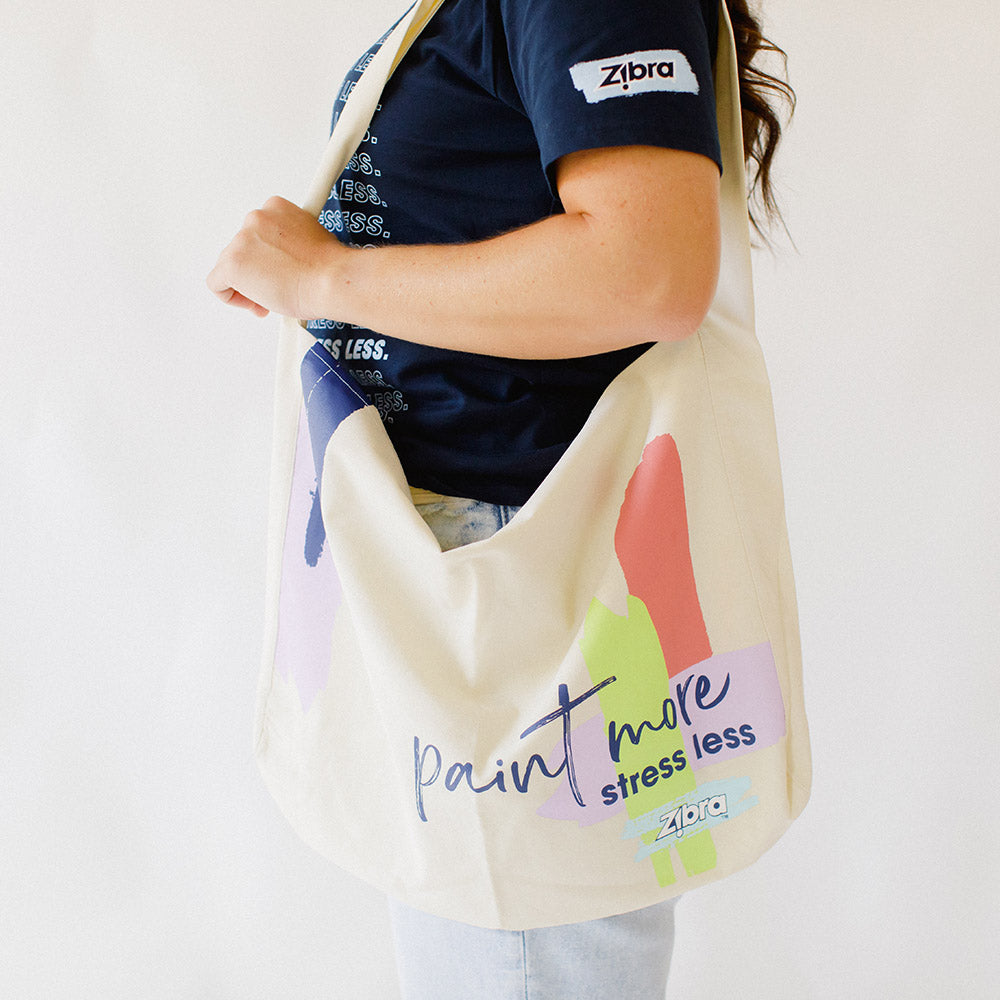 Paint More, Stress Less Tote Bag